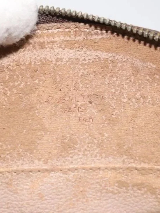 LOUIS VUITTON Monogram Trousse Demi Ronde Cosmetic Pouch M47520 LV Auth BD1455 - Picture 8 of 15